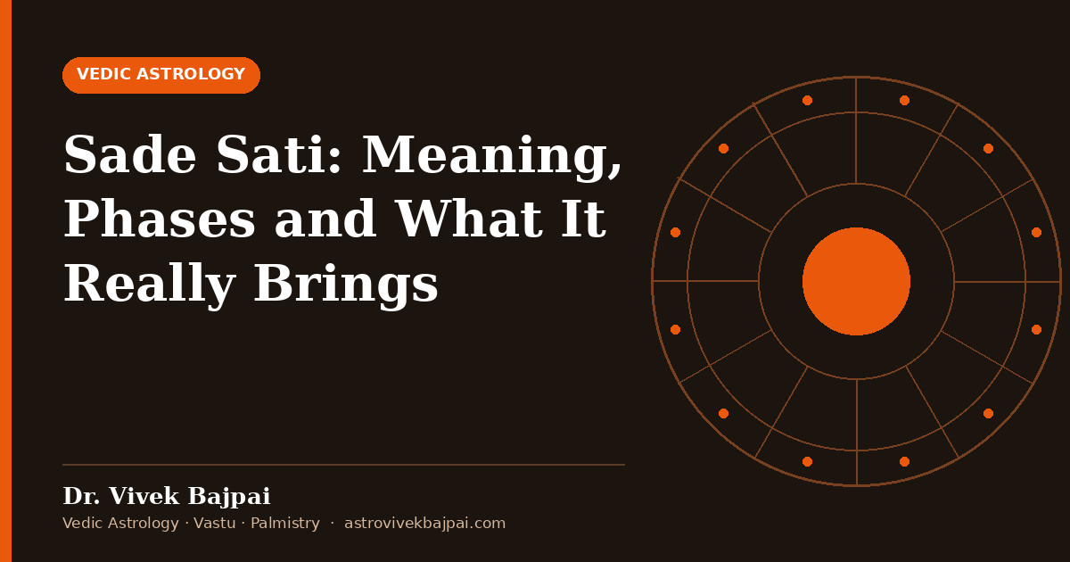 Cover image: "Sade Sati: Meaning, Phases and What It Really Brings" by Dr. Vivek Bajpai