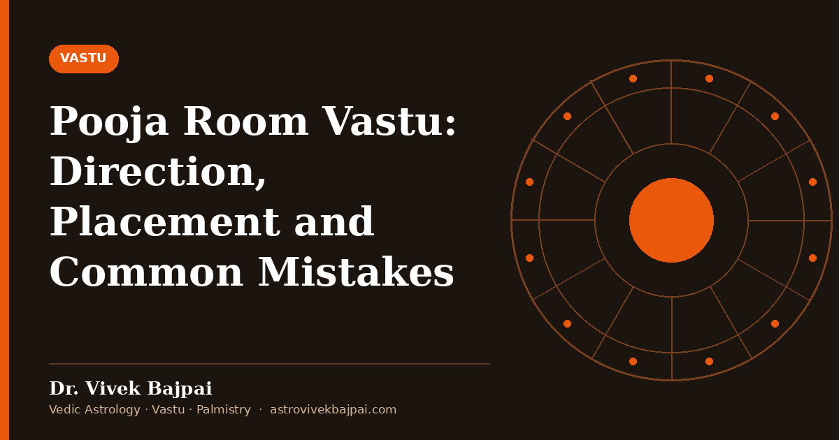Cover image: "Pooja Room Vastu: Direction, Placement and Common Mistakes" by Dr. Vivek Bajpai