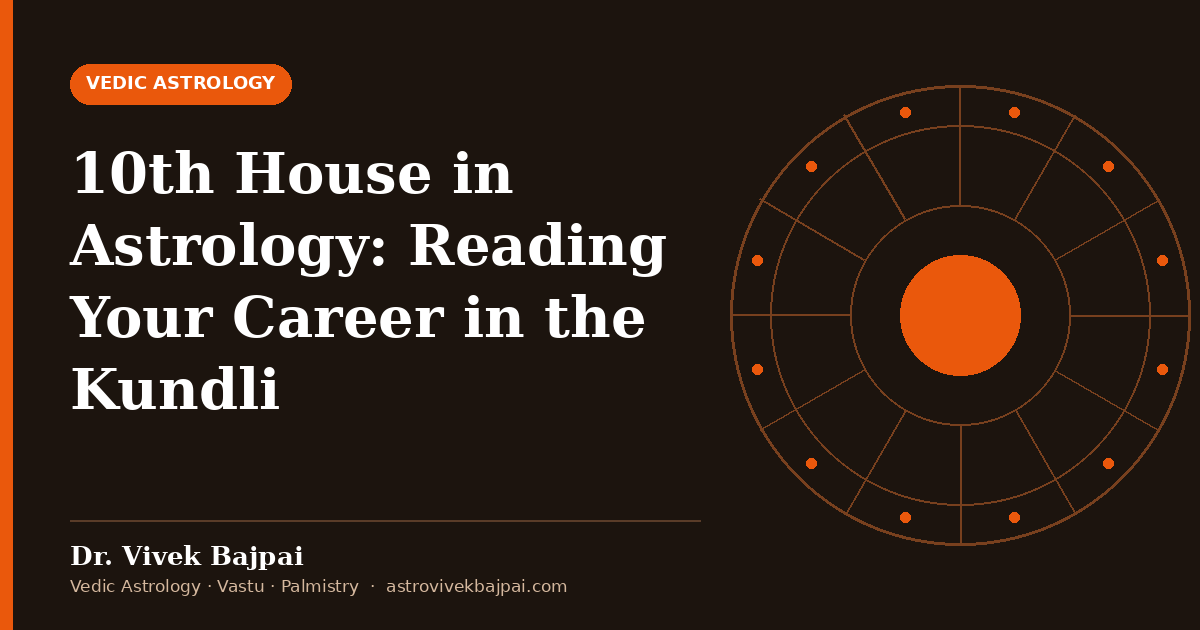 Cover image: "10th House in Astrology: Reading Your Career in the Kundli" by Dr. Vivek Bajpai